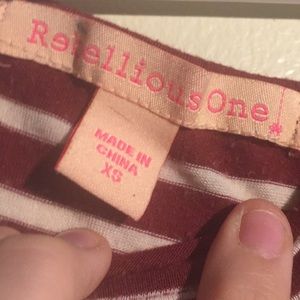 Rebellious one crop top